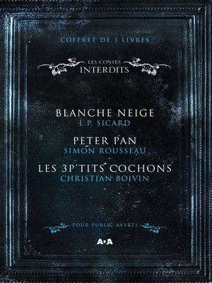 cover image of Coffret Numérique 3 livres--Les Contes interdits--Blanche Neige--Peter Pan--Les 3 P'tits cochons